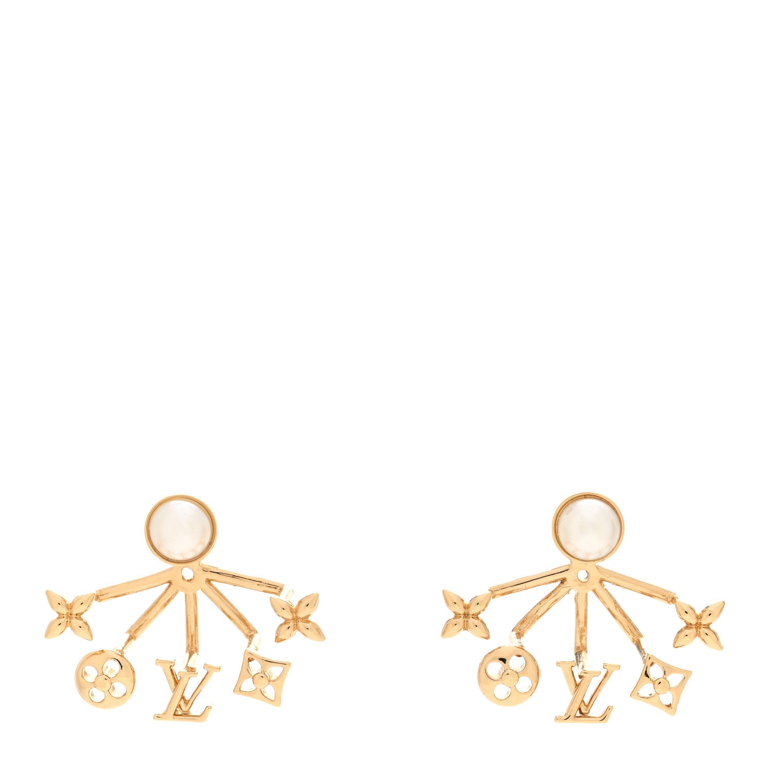 Louis Vuitton Metal Cruiser Earrings Gold 1 of 5