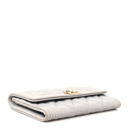 Chanel Caviar Quilted Medium Boy Flap Walle Light Grey 4 of 14