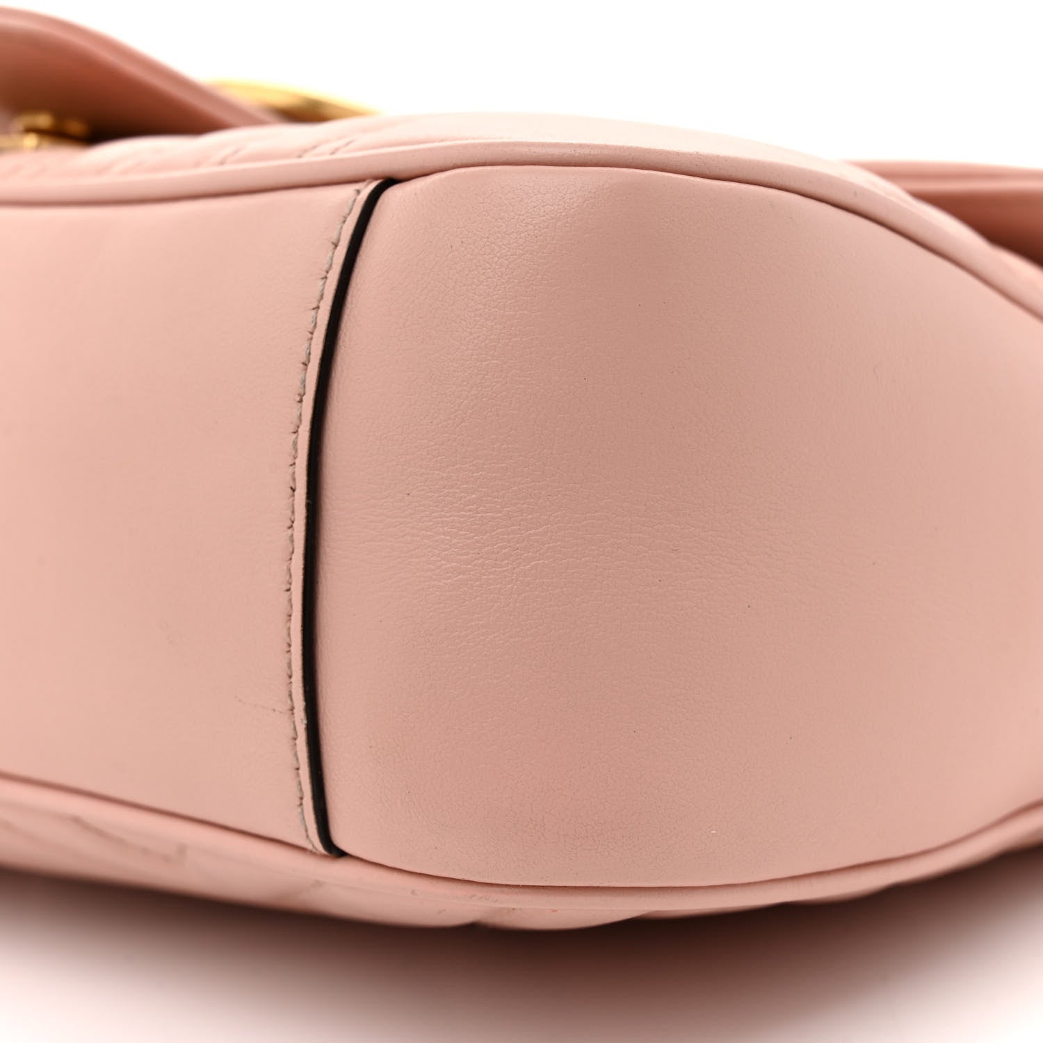 Gucci Calfskin Matelasse Small GG Marmont Shoulder Bag Perfect Pink 10 of 11