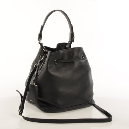 Prada Soft Calf Bucket Bag Nero Black 3 of 10