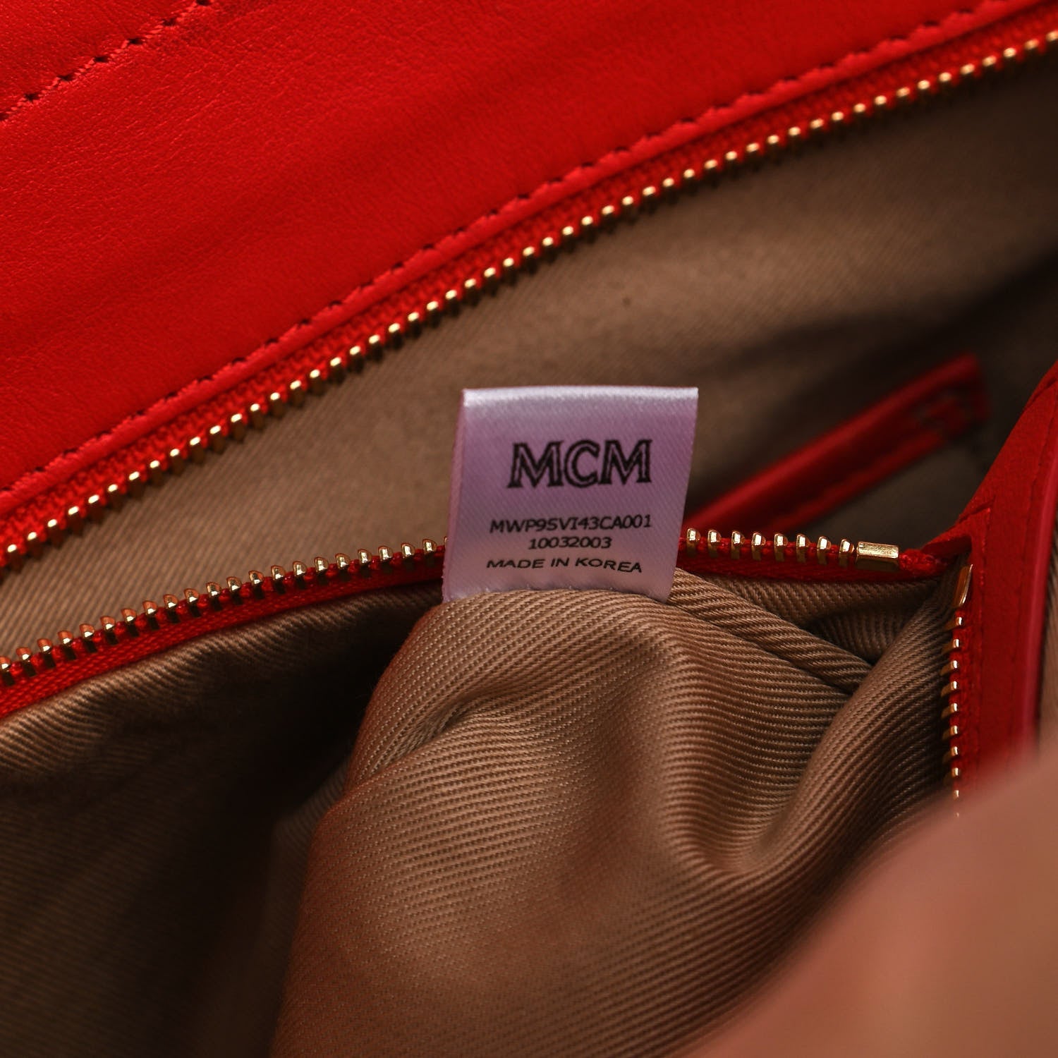 MCM Visetos Spektrum Medium Anya Shopper Tote Cognac 10 of 13