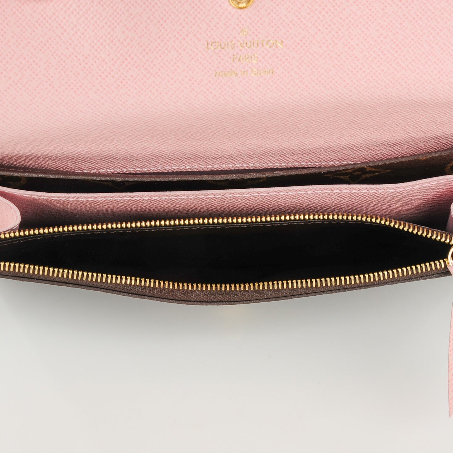 Monogram Emilie Wallet Rose Ballerine