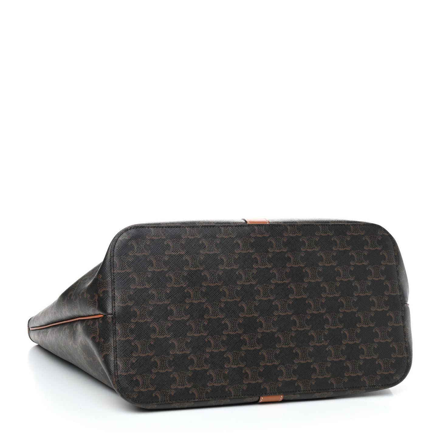 Triomphe Canvas Medium Cabas Bag Tan