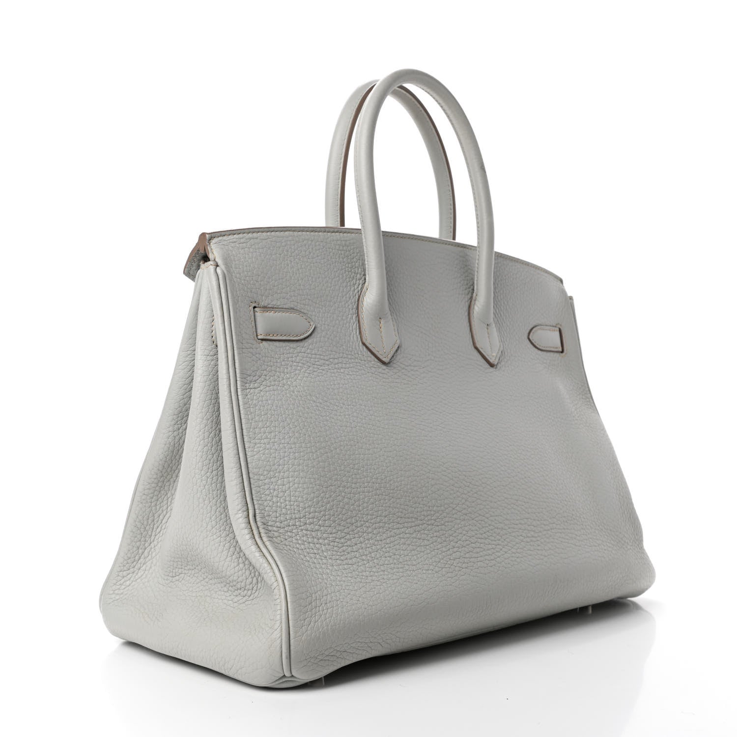 Hermes Taurillon Clemence Birkin 35 Gris Perle 2 of 13