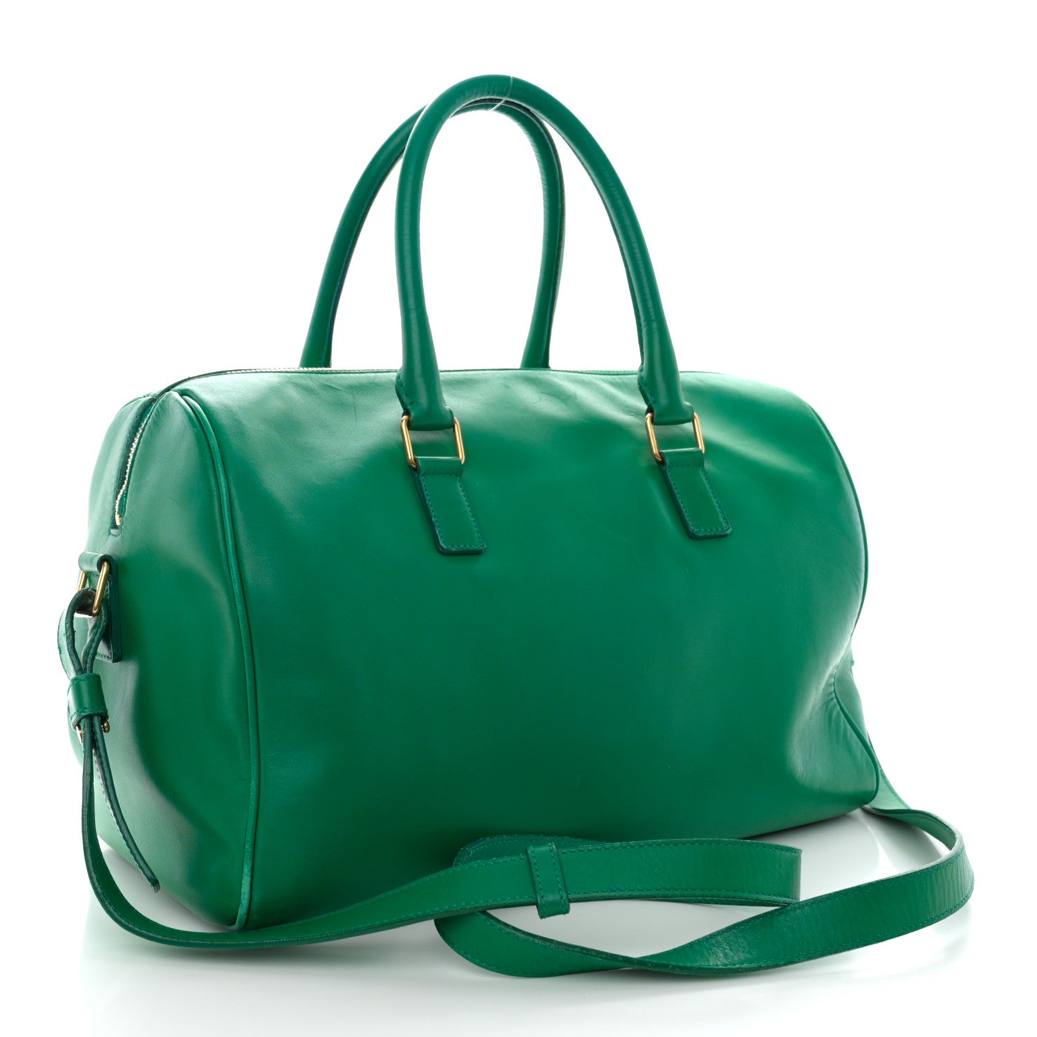 Saint Laurent Calfskin Classic Duffle 6 Green 3 of 18