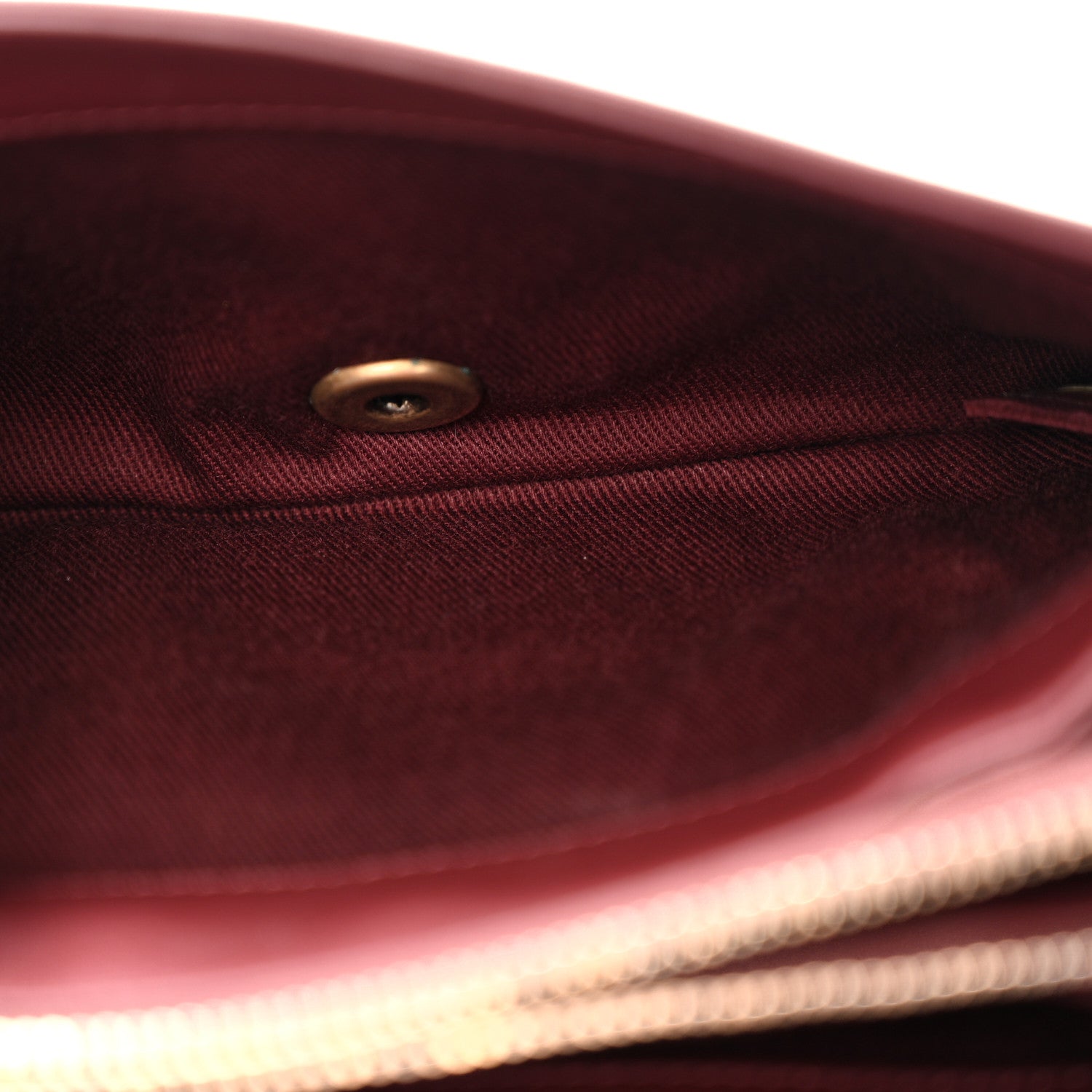 Chanel Iridescent Sheepskin Quilted Enamel Top Handle Bag Burgundy 6 of 16