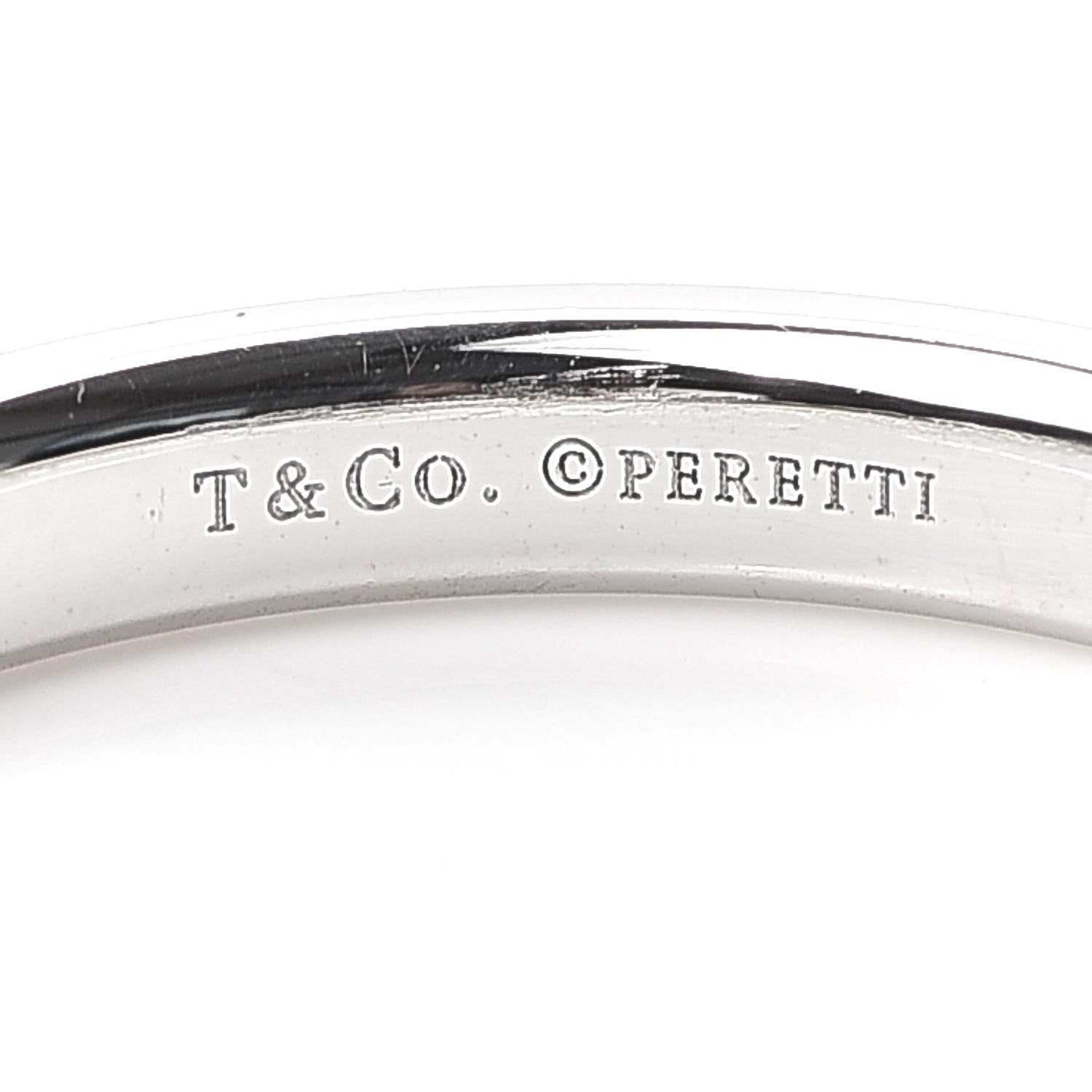 Tiffany Platinum 3mm Classic Wedding Band Ring 56 7.5 4 of 5