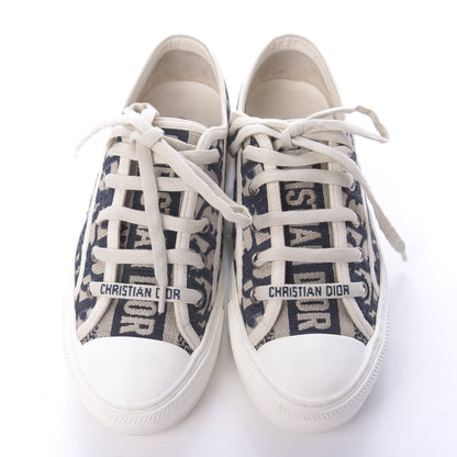 Christian Dior Canvas Oblique Walk'N'Dior Low Top Sneakers 35 Deep Blue 6 of 11