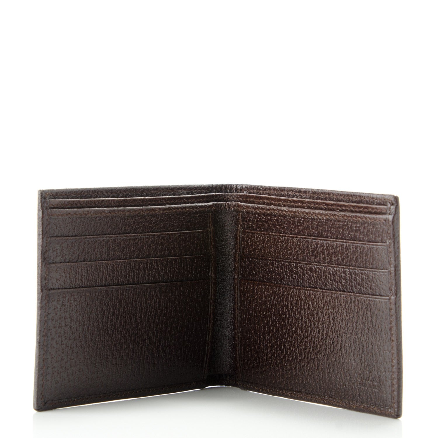 Gucci Mens Monogram Bi-Fold Wallet Dark Brown 5 of 8