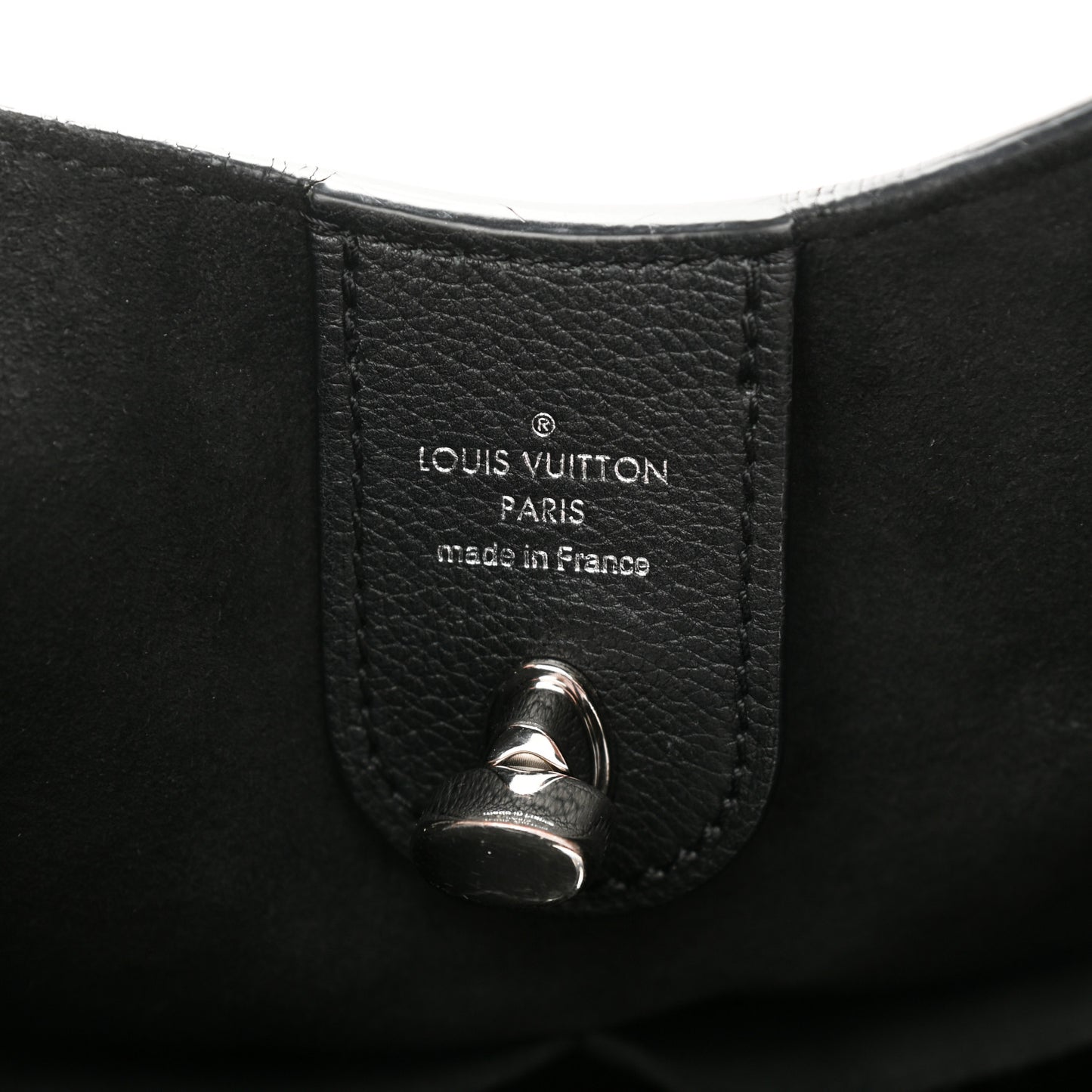 Calfskin Lockme Hobo Black