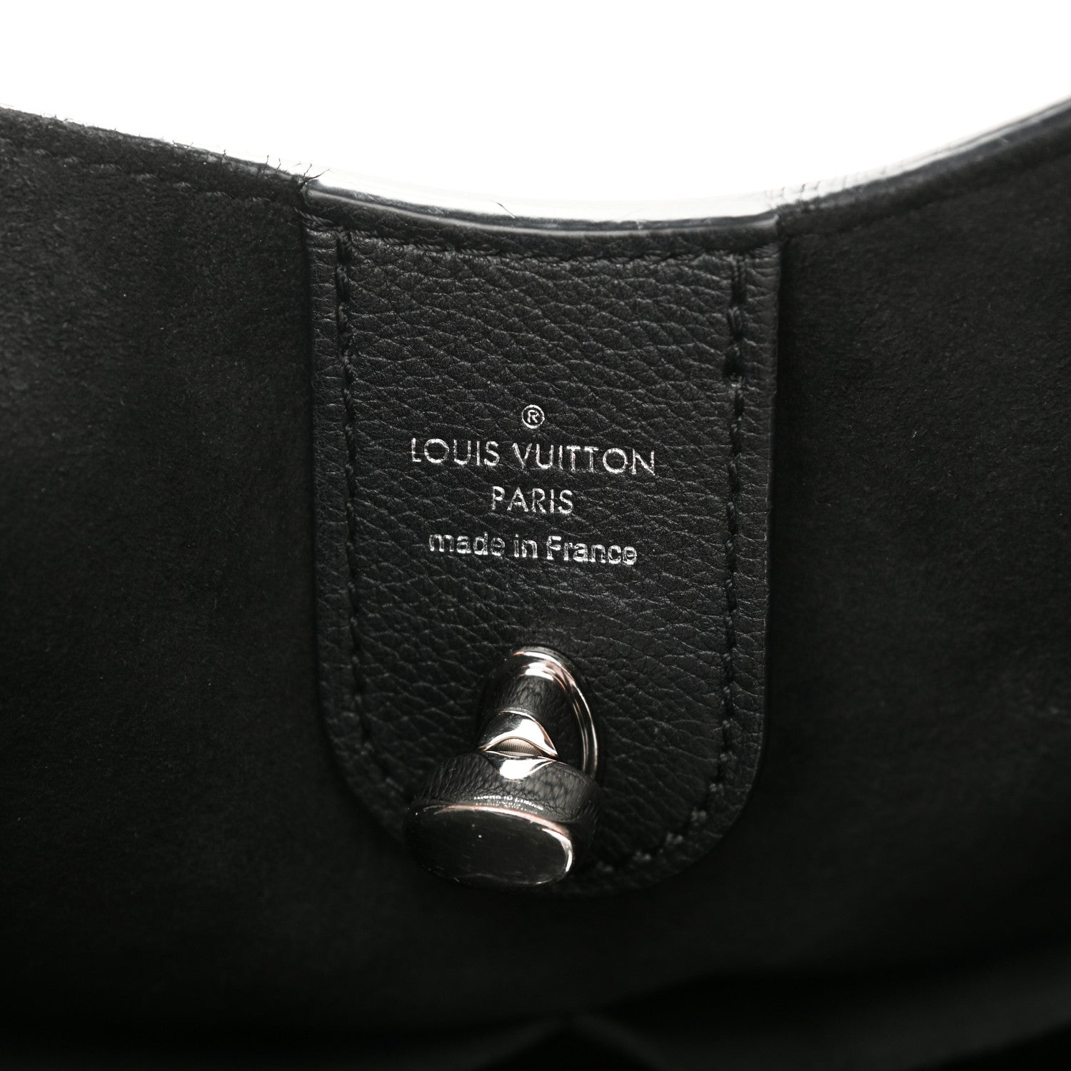 Louis Vuitton Calfskin Lockme Hobo Black 6 of 14