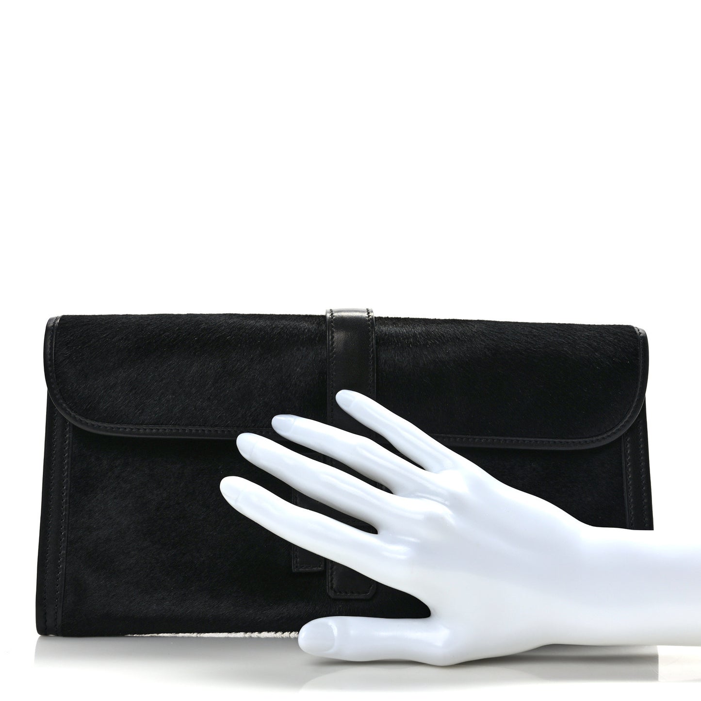Pony Hair Swift Jige Elan 29 Clutch Black