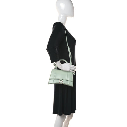 Balenciaga Shiny Box Calfskin Small Hourglass Top Handle Bag Light Green 3 of 18