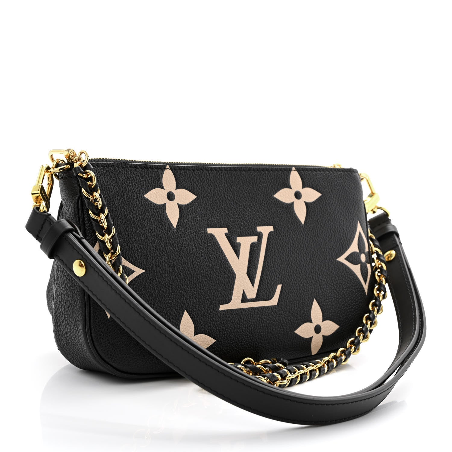 Louis Vuitton Empreinte Monogram Giant Multi Pochette Accessories Black Beige 3 of 11