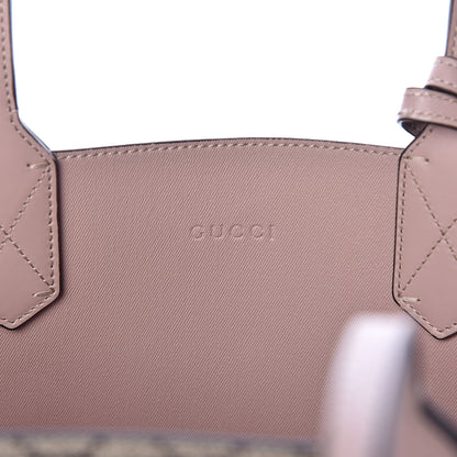 Gucci Textured Calfskin Monogram Small Reversible GG Tote Dark Cipria 11 of 15
