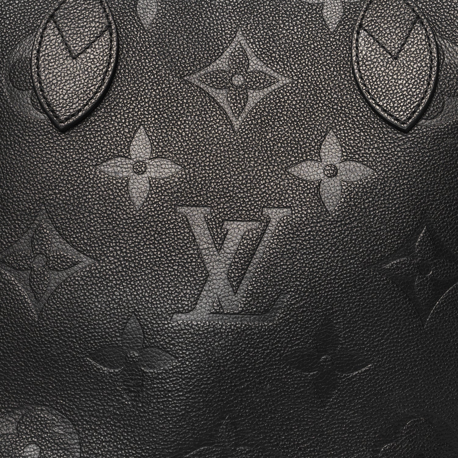 Louis Vuitton Empreinte Monogram Giant Neverfull MM Black 8 of 14