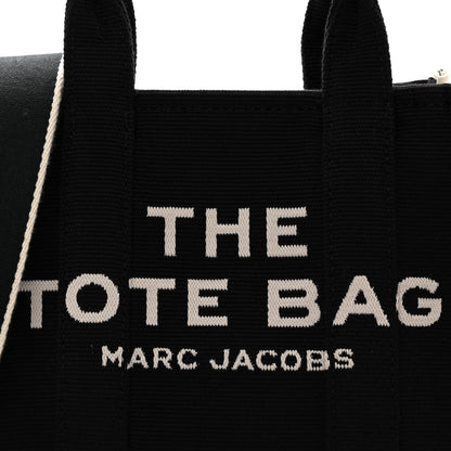 Marc Jacobs Cotton Canvas The Jacquard Tote Bag Black 7 of 10