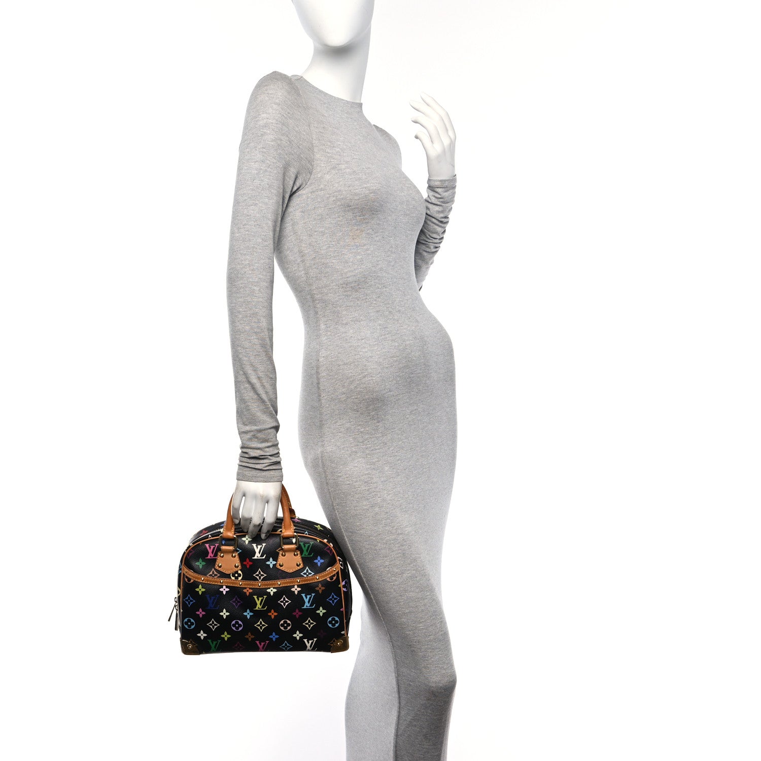 Louis Vuitton Monogram Multicolor Trouville Black 2 of 12