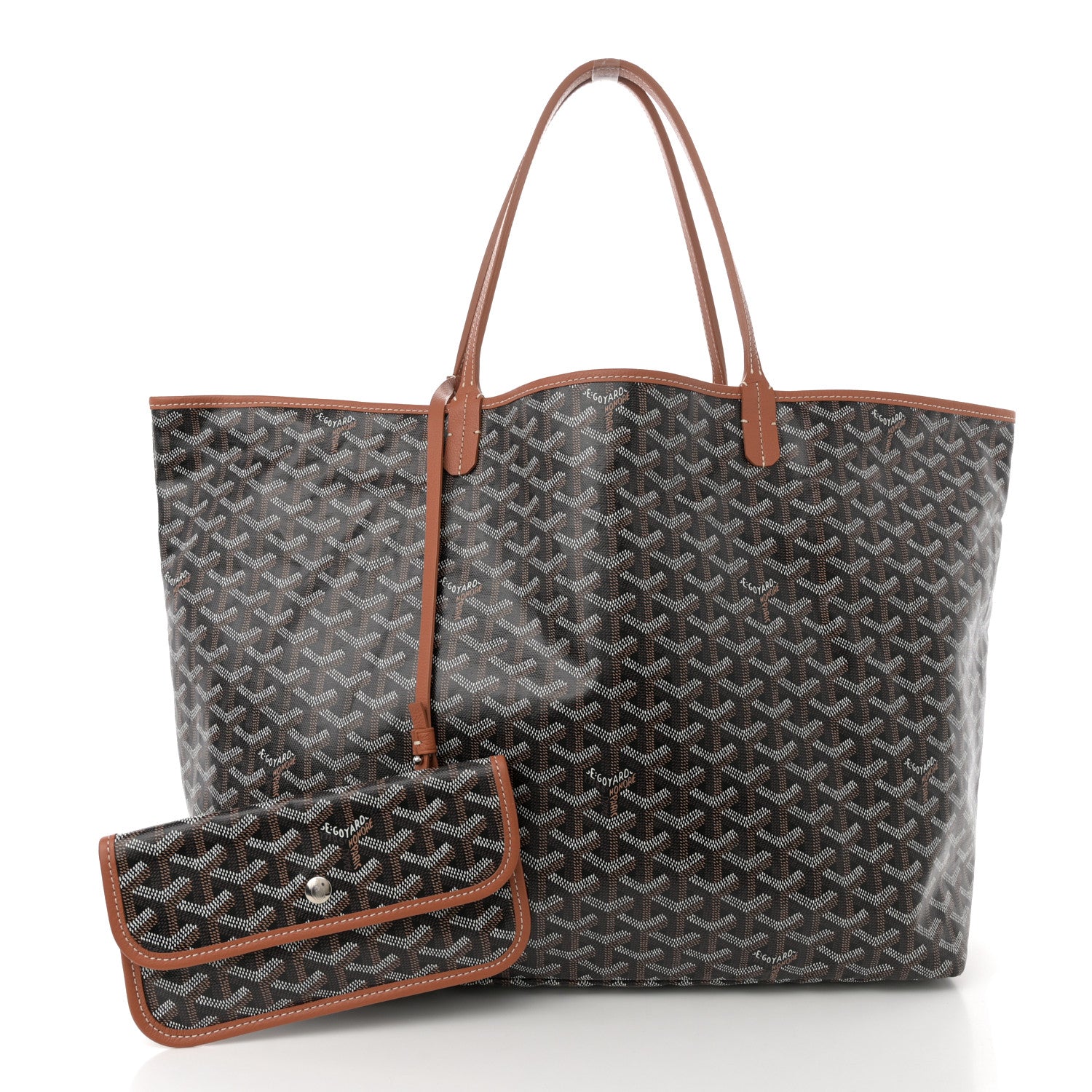 Goyard Goyardine Saint Louis GM Black Gold 2 of 11