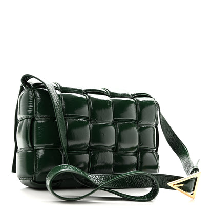Bottega Veneta Textured Deerskin Maxi Intrecciato Padded Cassette Crossbody Bag Raintree 3 of 10