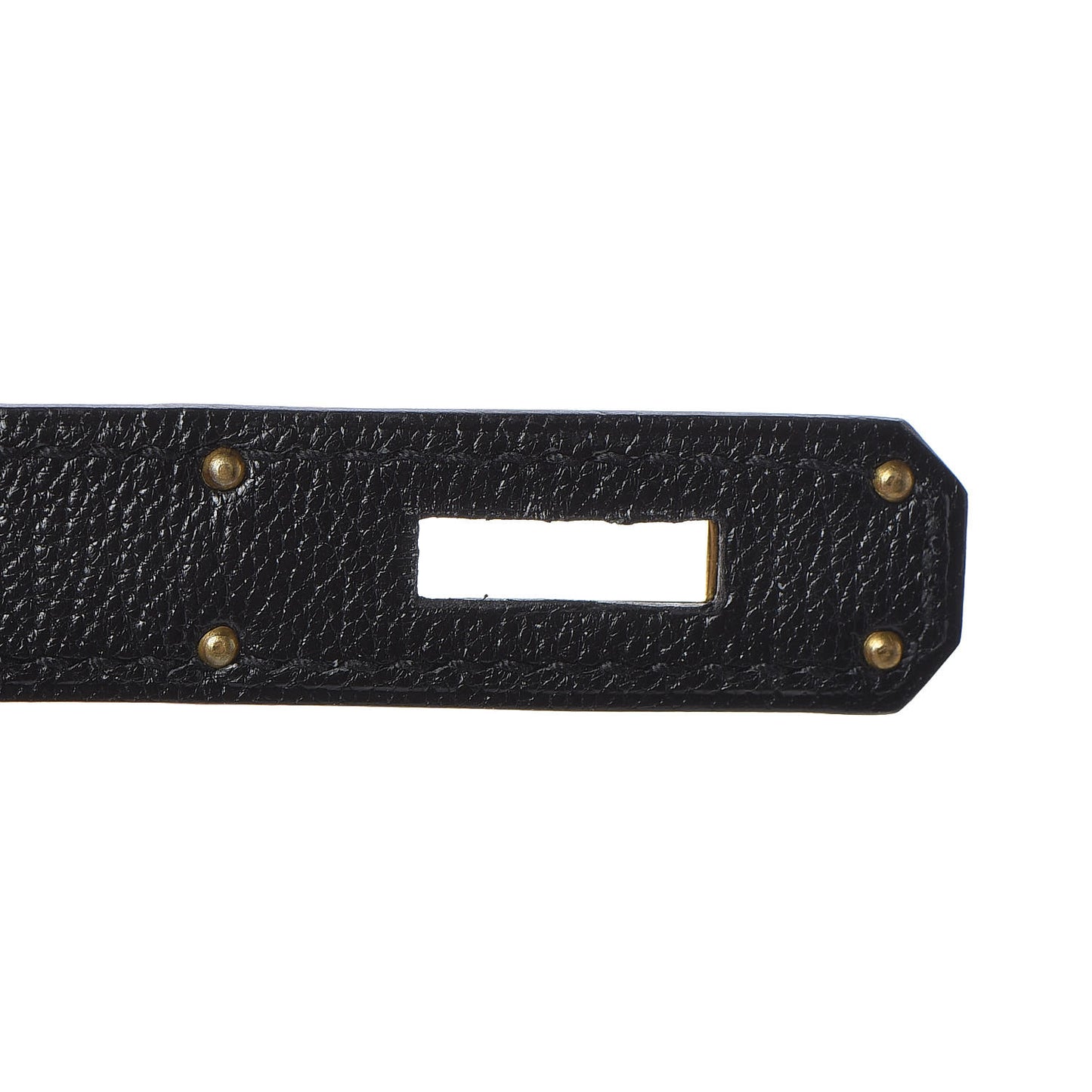 Chevre Mysore Horseshoe Kelly Sellier 28 Black Deep Red