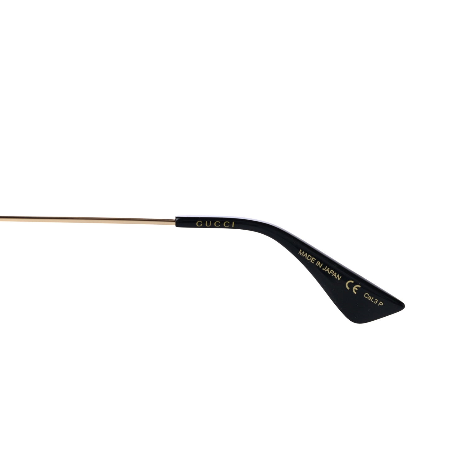Aviator Sunglasses GG0062S Black Gold