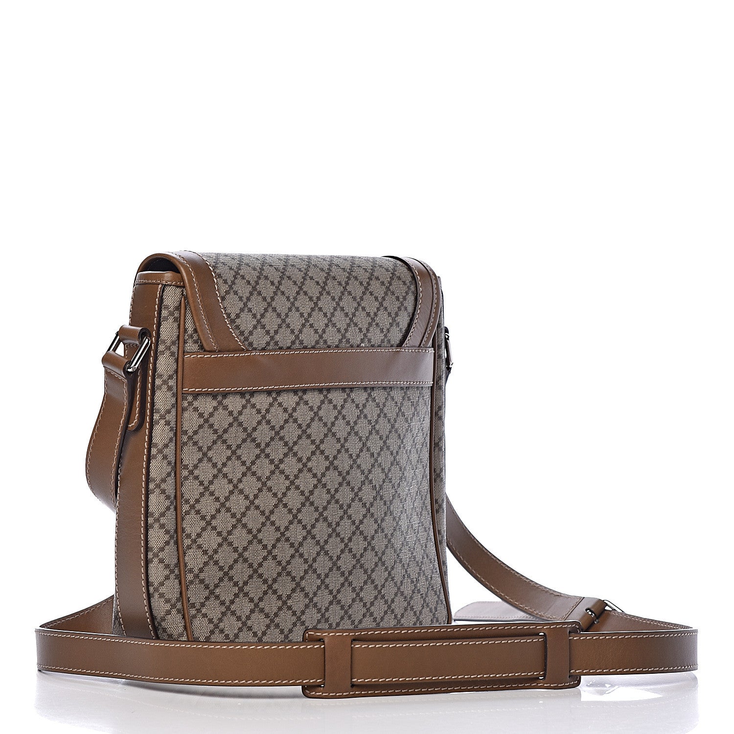 Gucci Diamante Flap Messenger Bag Beige Brown 3 of 10