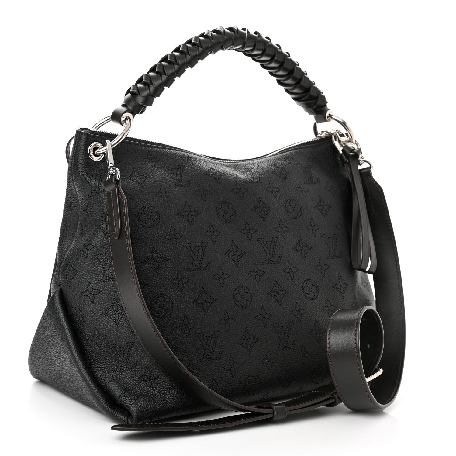 Louis Vuitton Mahina Beaubourg Hobo MM Black 3 of 10