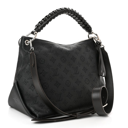 Louis Vuitton Mahina Beaubourg Hobo MM Black 3 of 10