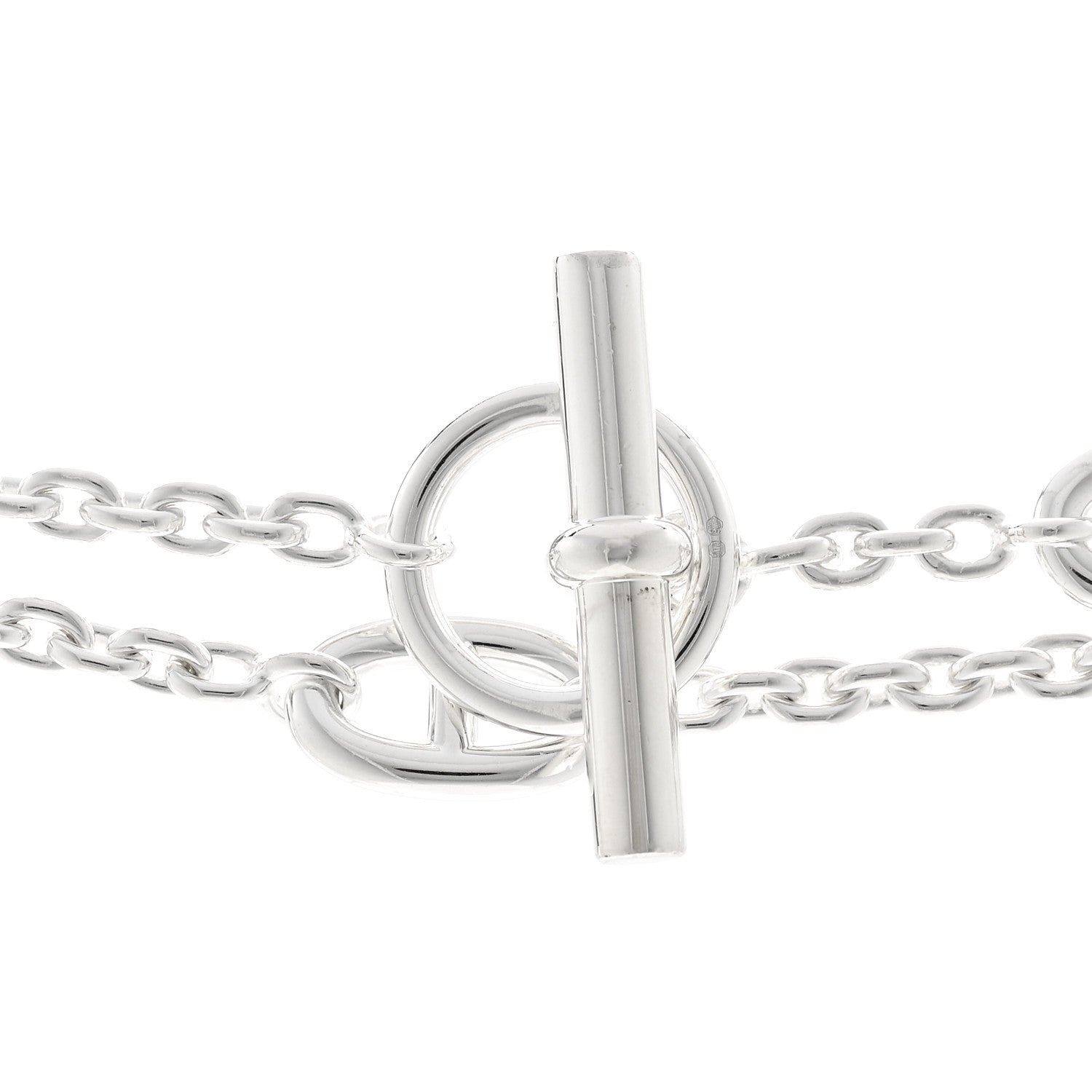 Hermes Sterling Silver Farandole Necklace 160 4 of 6