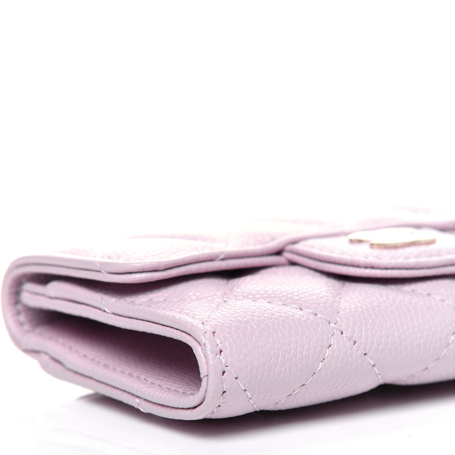Chanel Caviar Quilted Flap Card Holder Wallet Light Pink 8 of 11