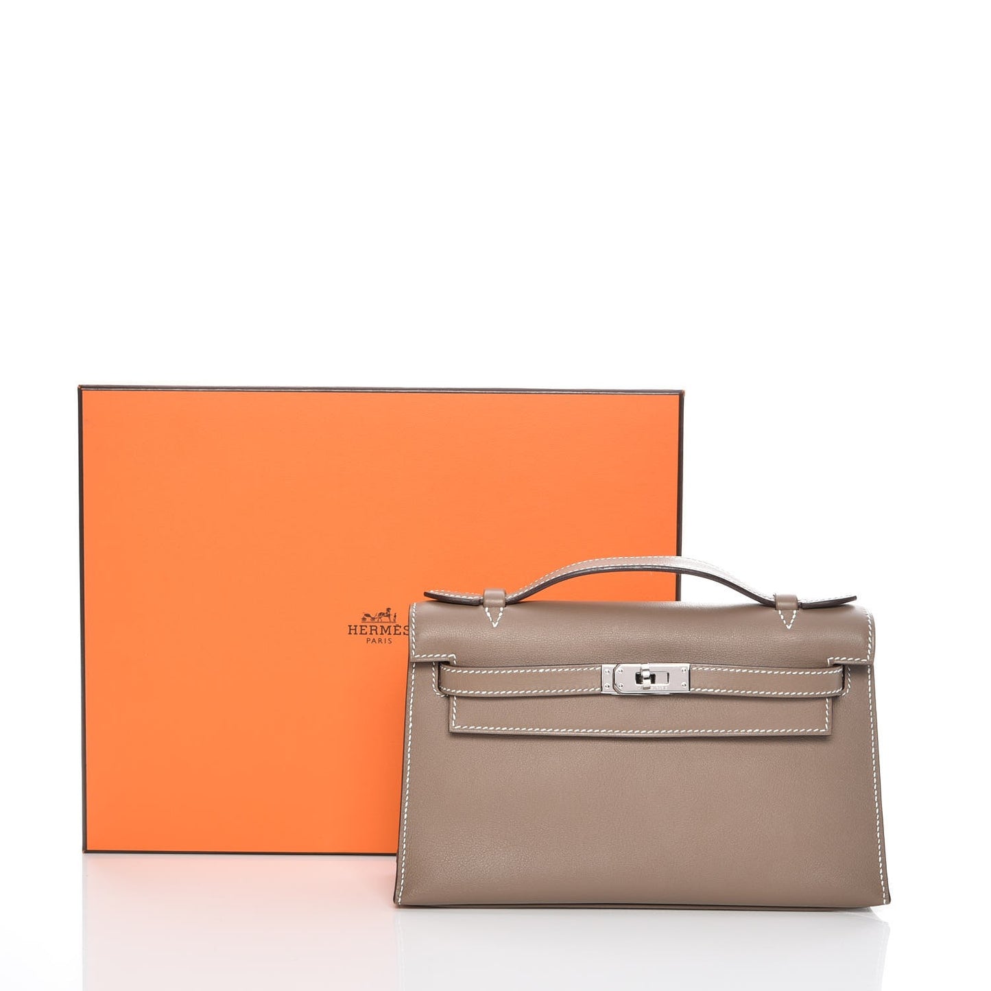 Swift Kelly Pochette Clutch Etoupe