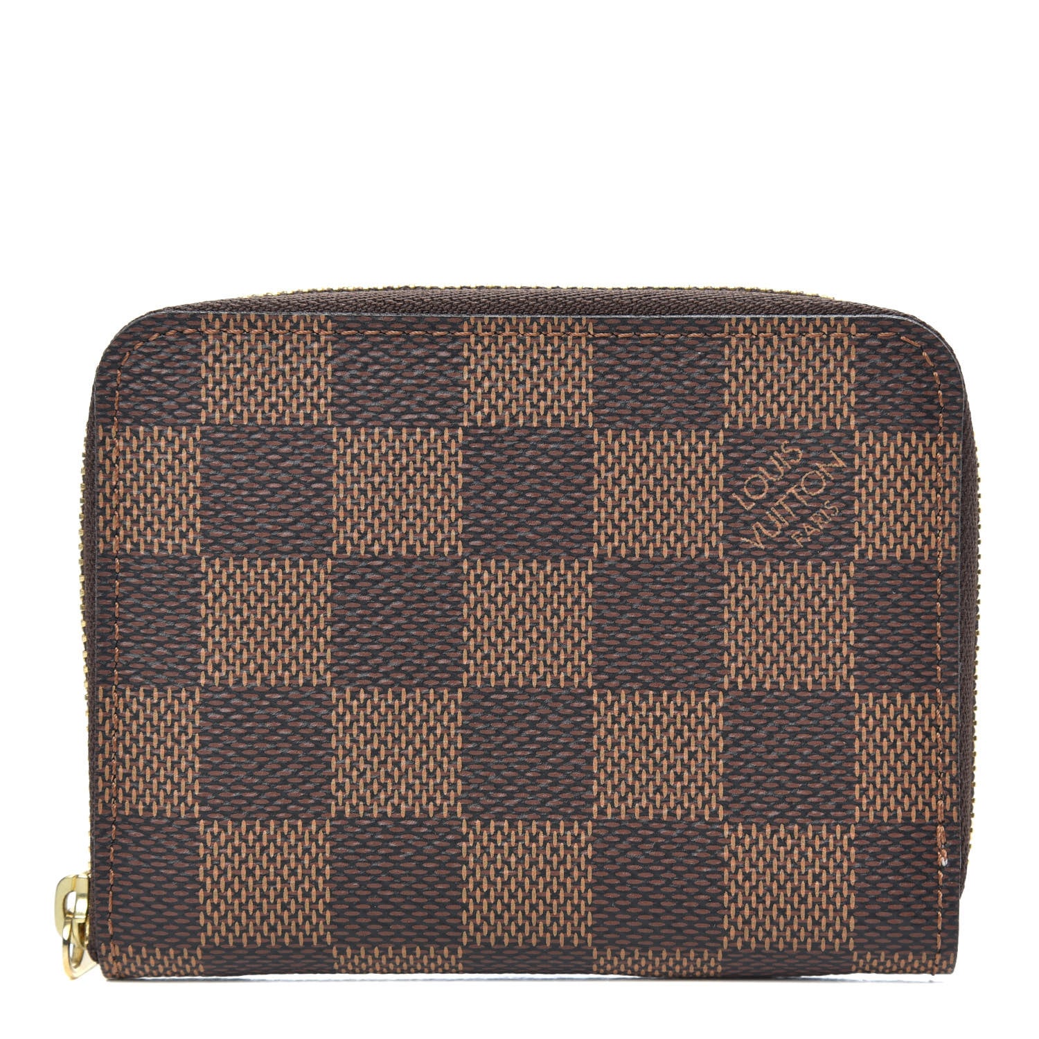 Louis Vuitton Damier Ebene Zippy Coin Purse Rose Ballerine 1 of 7