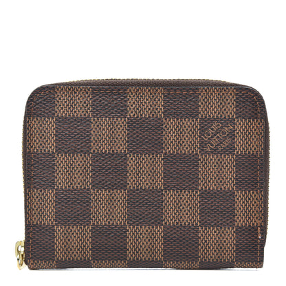 Louis Vuitton Damier Ebene Zippy Coin Purse Rose Ballerine 1 of 7