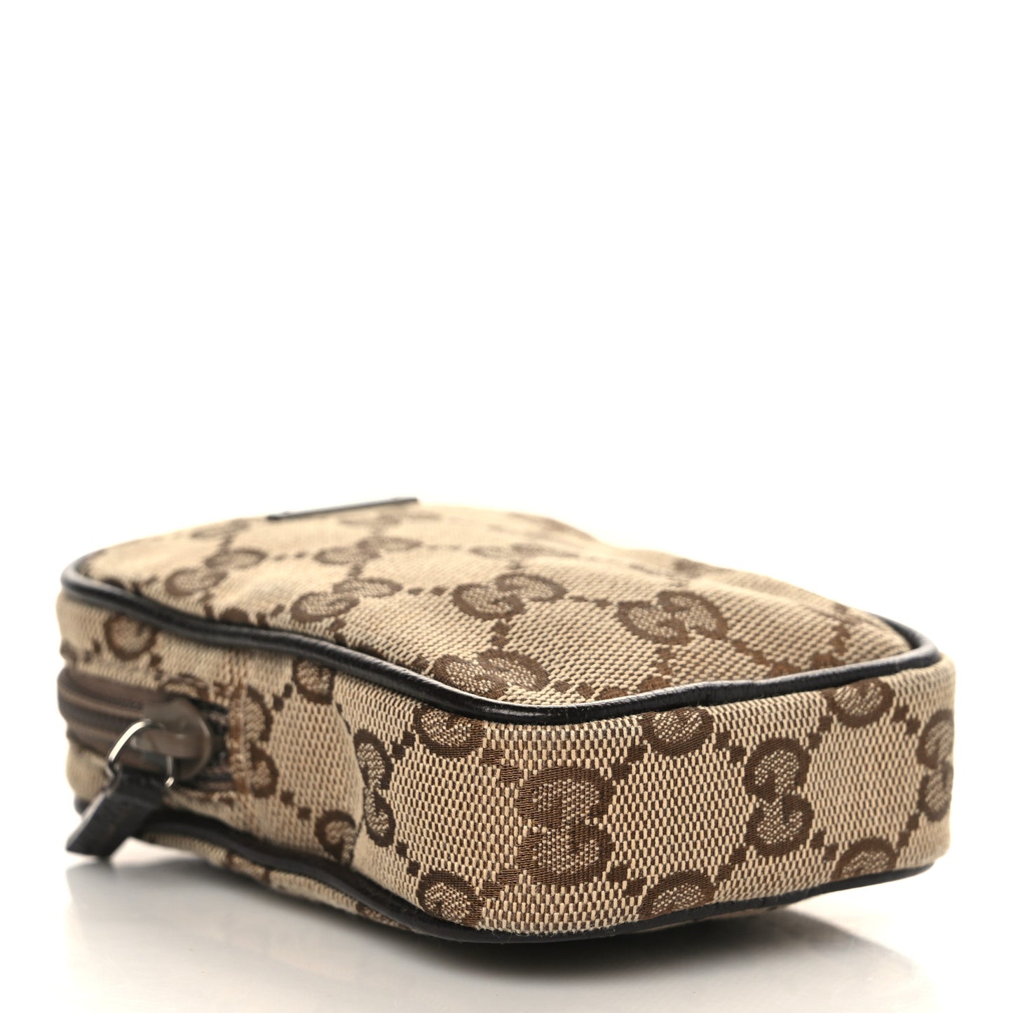 Monogram Mini Zip Pouch Beige