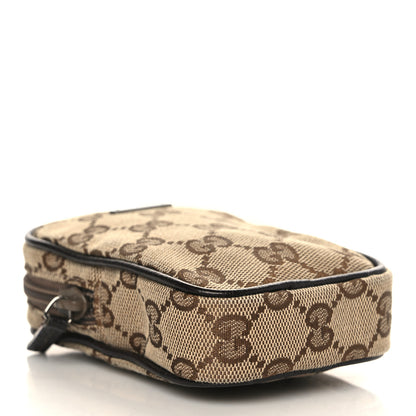Gucci Monogram Mini Zip Pouch Beige 4 of 7