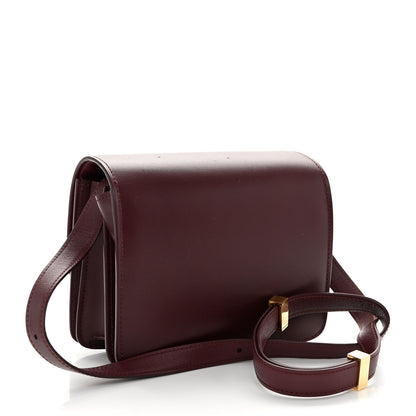 Celine Box Calfskin Small Classic Box Flap Bag Burgundy 2 of 9
