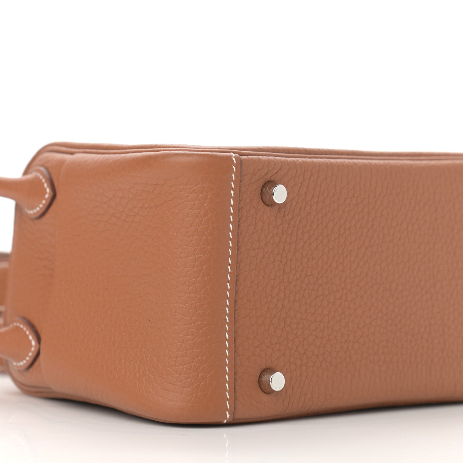 Hermes Taurillon Clemence Mini Lindy 20 Gold 9 of 11