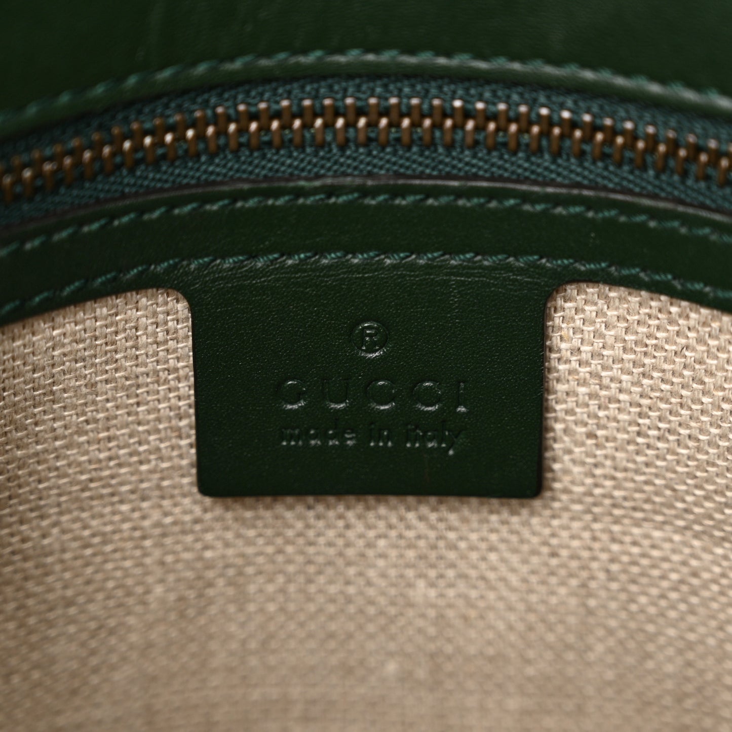 Calfskin Medium Lady Web Shoulder Bag Green