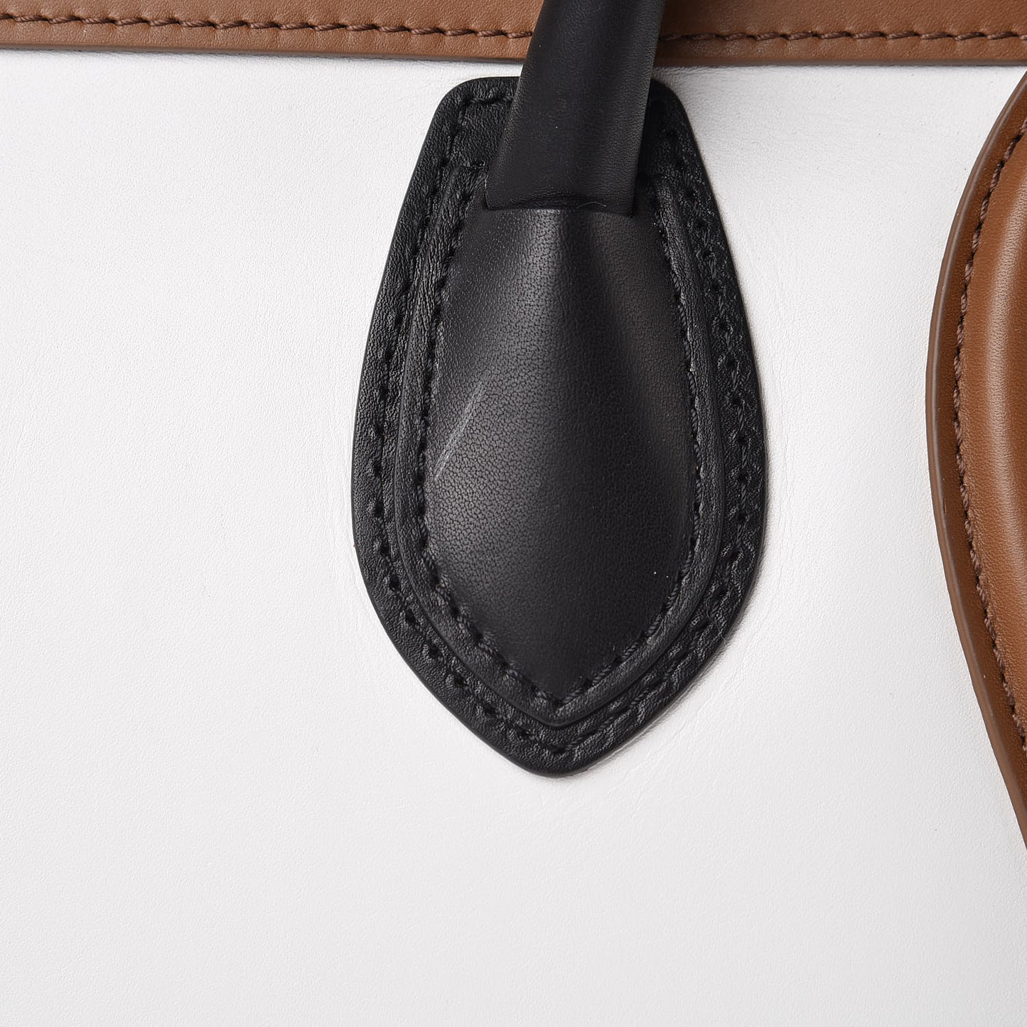 Smooth Calfskin Mini Tri-Color Luggage Brown