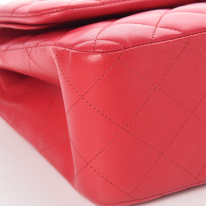 Chanel Lambskin Quilted Jumbo Double Flap Fuchsia 8 of 9