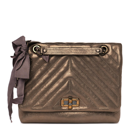 Lanvin Metallic Lambskin Quilted Medium Happy Shoulder Bag Bronze 1 of 12