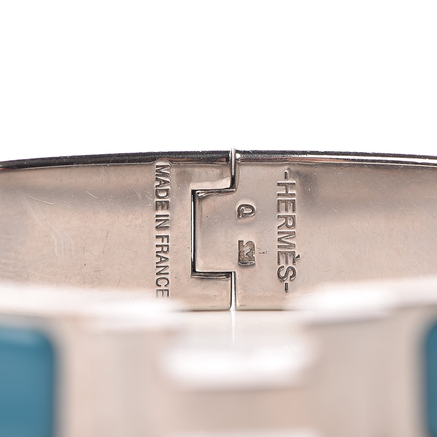 Hermes Enamel Narrow Clic Clac H Bracelet PM Bleu Indien 4 of 5
