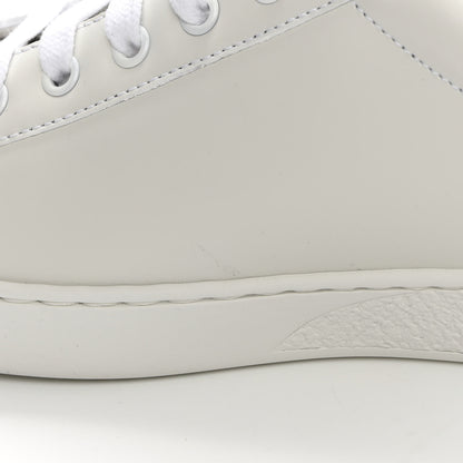 Gucci Calfskin Interlocking G Perforated Mens Ace Sneakers 9 White Grey Sky 9 of 11