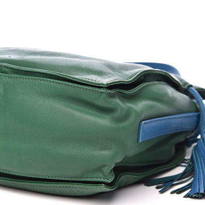 Loewe Calfskin Flamenco Shoulder Bag Green 9 of 13