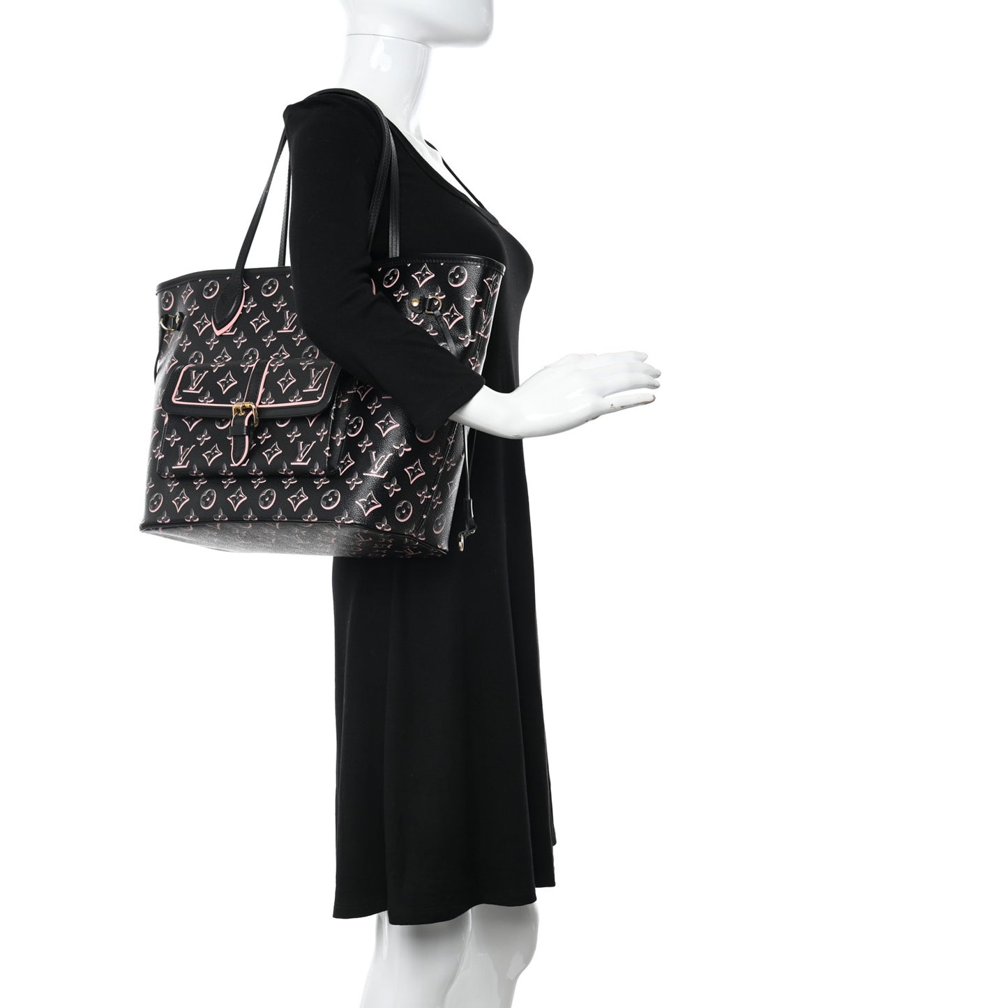Monogram Fall For You Neverfull MM Black