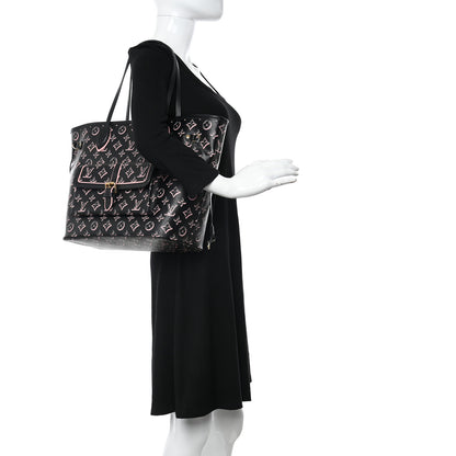 Louis Vuitton Monogram Fall For You Neverfull MM Black 2 of 10
