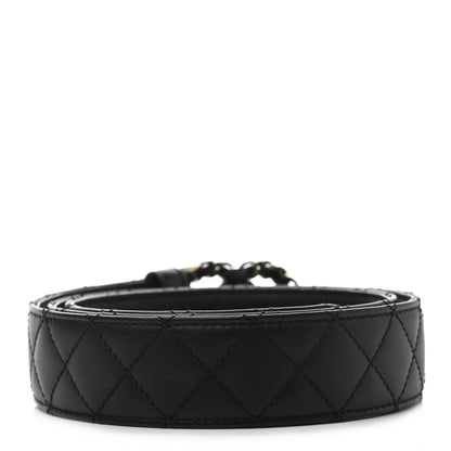 Chanel Lambskin Quilted CC Chain Belt 85 34 Black 2 of 8
