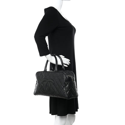Chanel Caviar Quilted Large Bowler Black 2 of 11