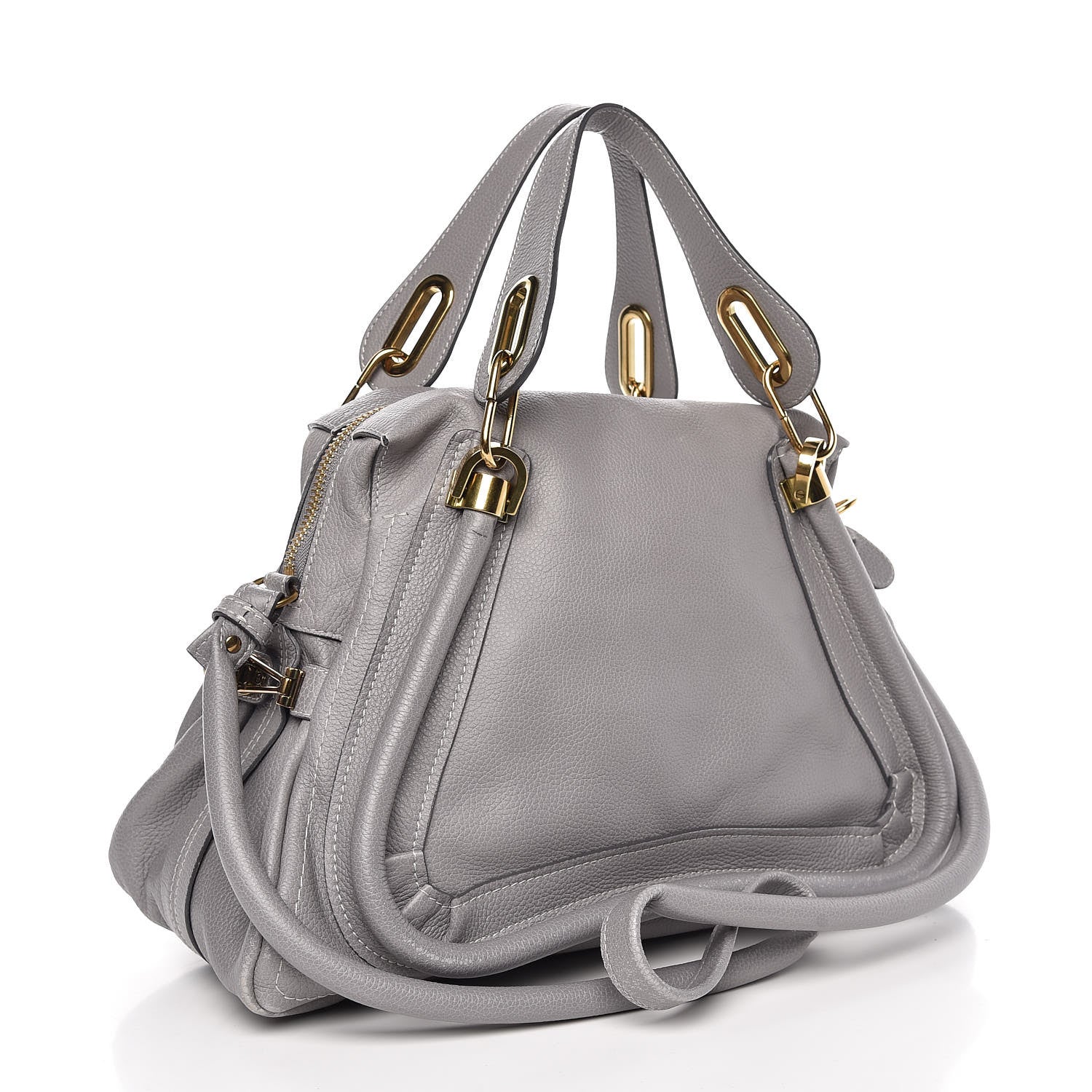 Chloe Calfskin Medium Paraty Cashmere Grey 4 of 12